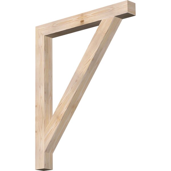 Ekena Millwork Traditional Block Smooth Bracket, Douglas Fir, 3 1/2"W x 34"D x 42"H BKT04X34X42TRA05SDF - main